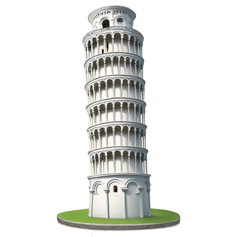 Small version Leaning tower of pisa  emoji