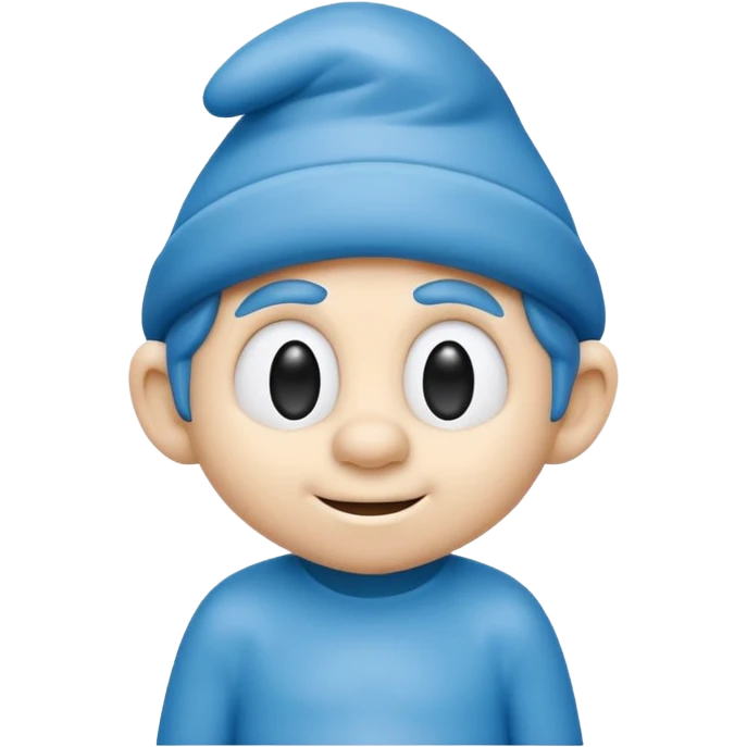 smart smurf  emoji