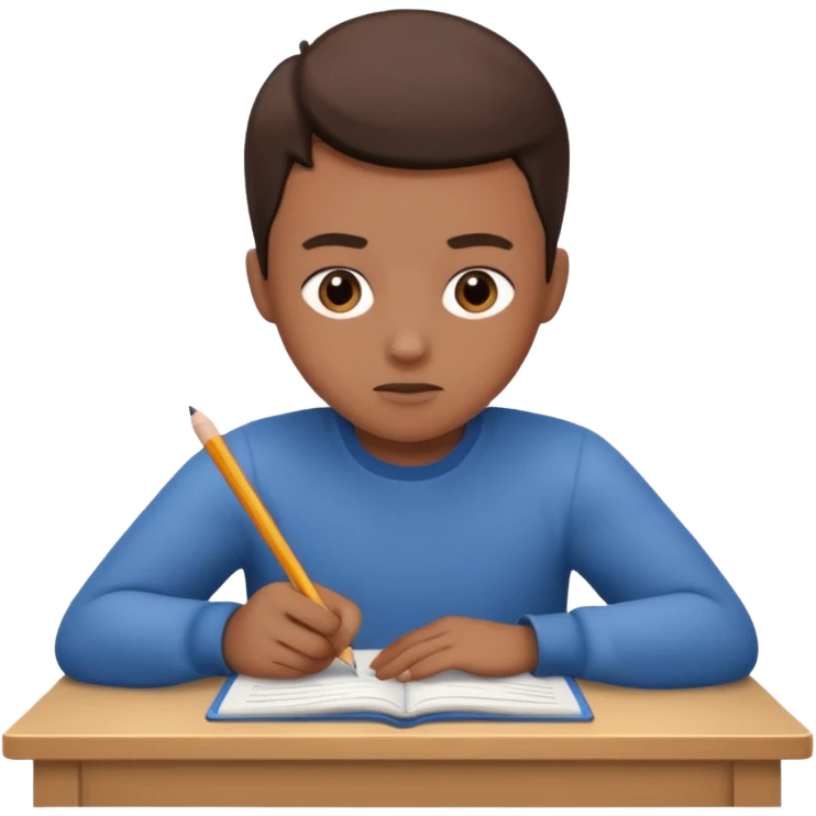 
I have to do homework tonight emoji