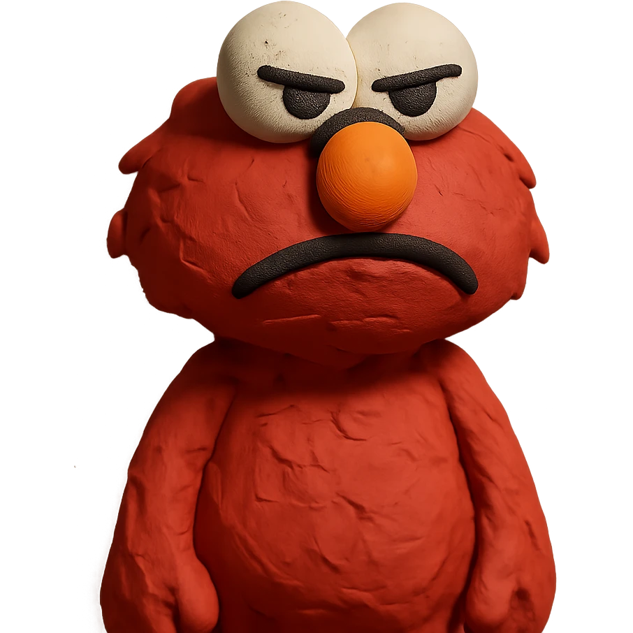 annoyed emo Elmo emoji