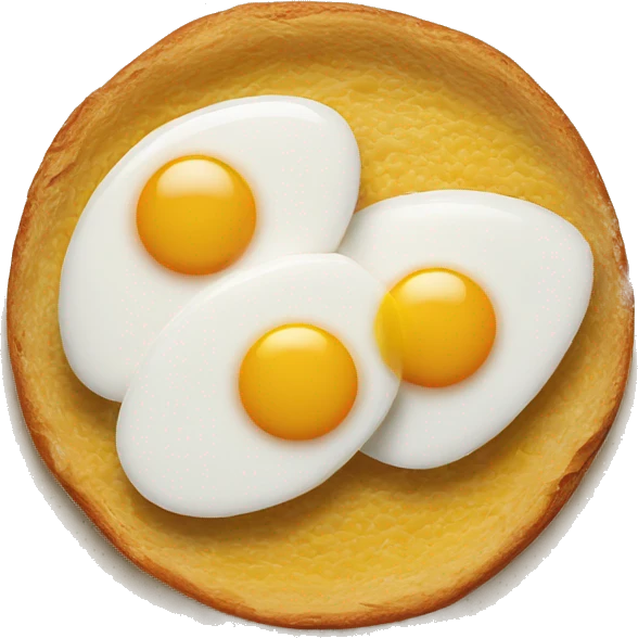 two sunny side up eggs emoji