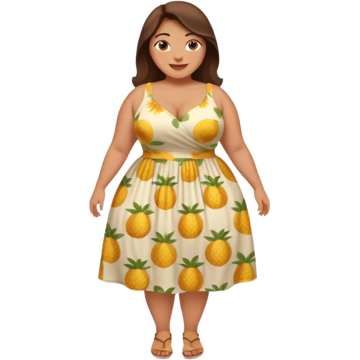 full-figured woman with a large bum emoji