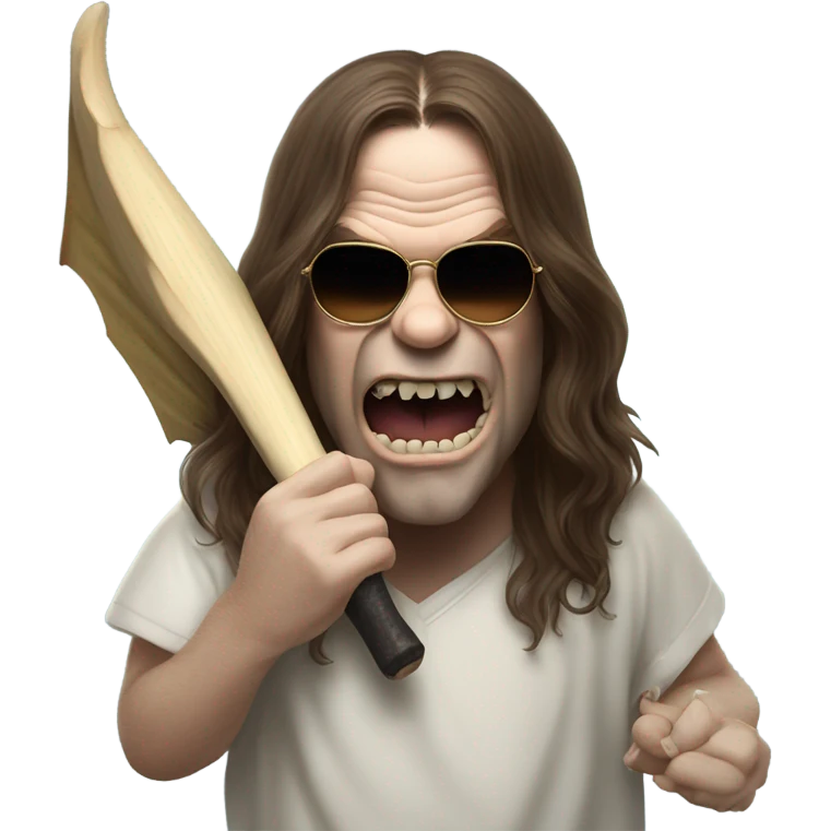 ozzy osbourne biting a bat (animal) emoji