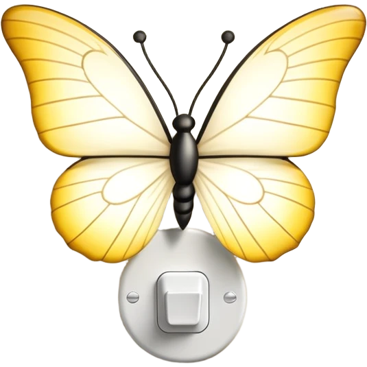 Lampadina da muro a forma di farfalla  emoji