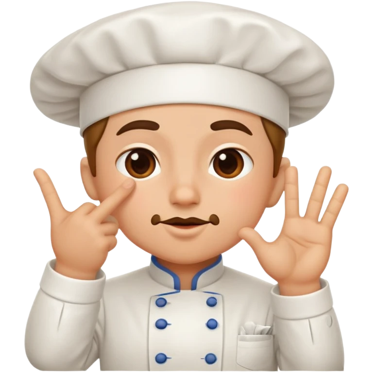 chef's kiss hand gesture without face emoji