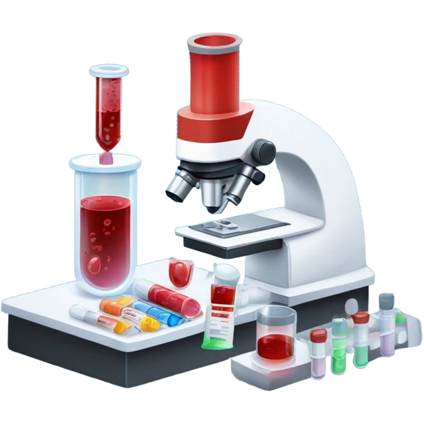 blood test in lab emoji