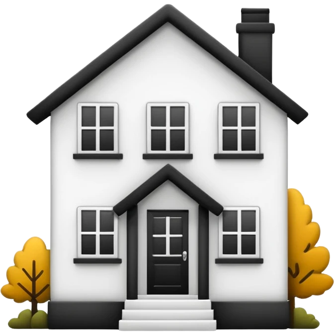 simple house  LINE-drawing Outline emoji