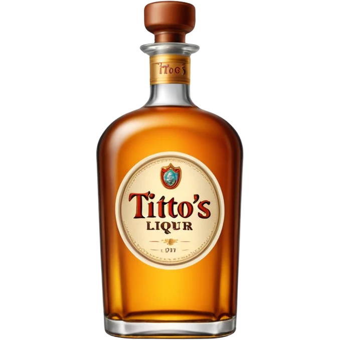 Tito’s liquor bottle emoji