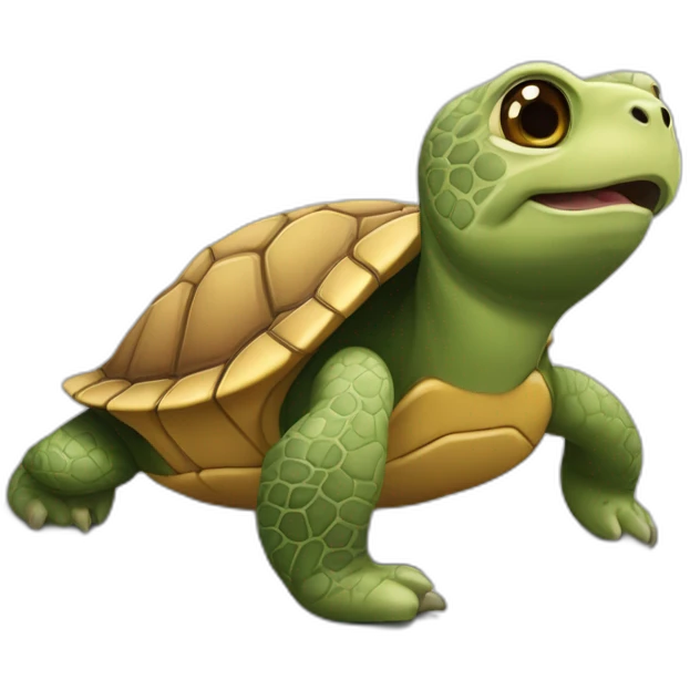 Tortue sur loutre emoji