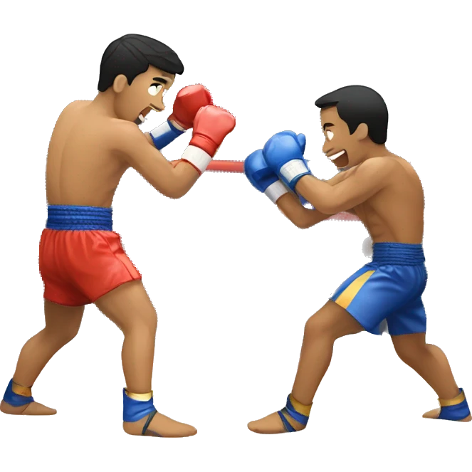 Muay thai match emoji