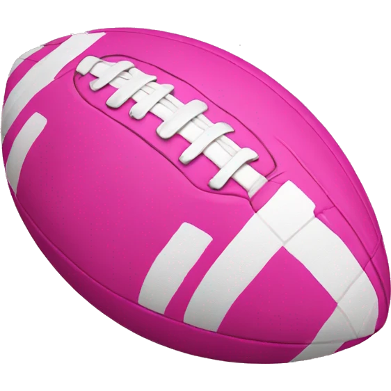 Pink football emoji