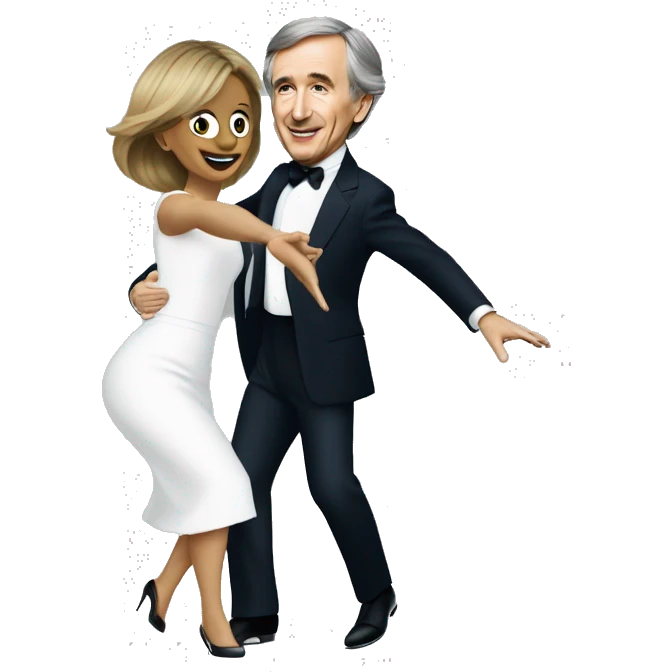 Bernard arnault dancing with mone emoji
