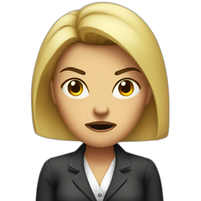 angry women boss emoji
