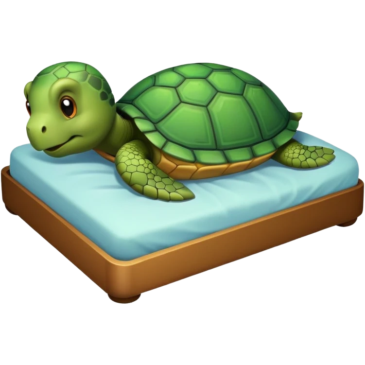 turtle going to bed emoji