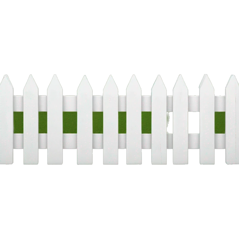 White picket fence emoji