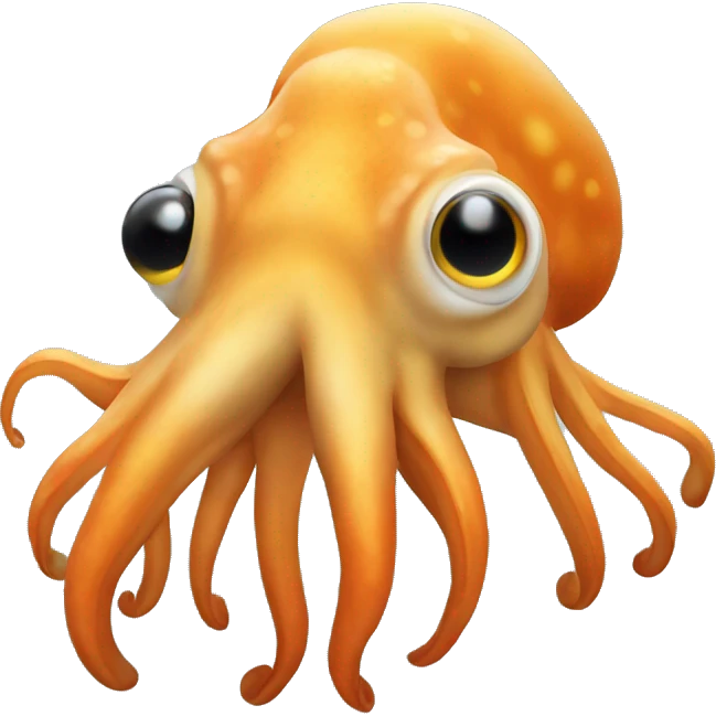 Orange Cuttlefish emoji