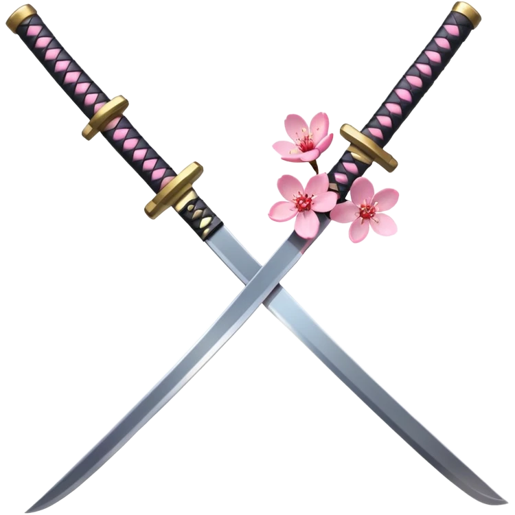 Katana with cherry blossoms  emoji