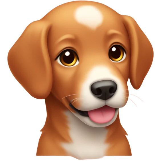 Kawaii red retriever puppy emoji