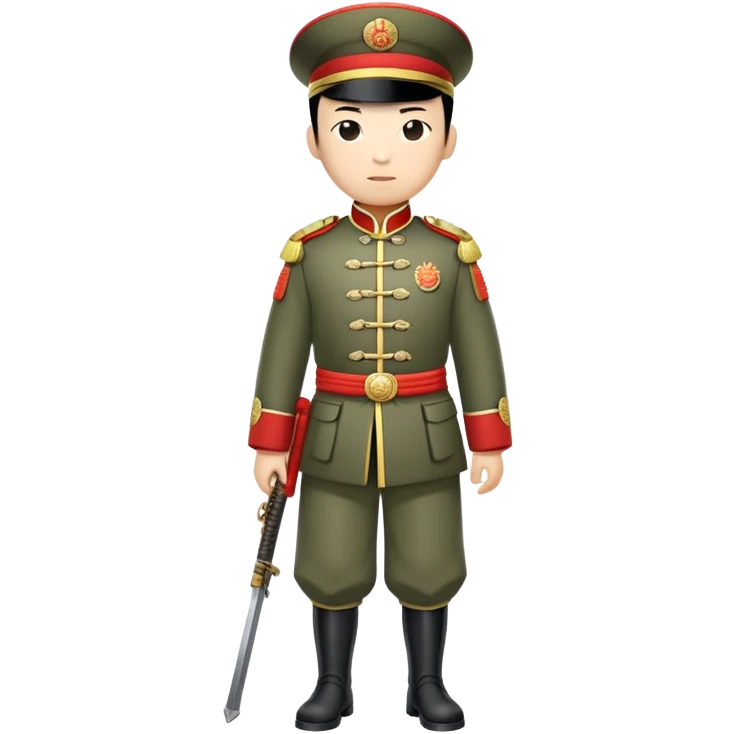 Chinese Qing dynasty soldier full emoji