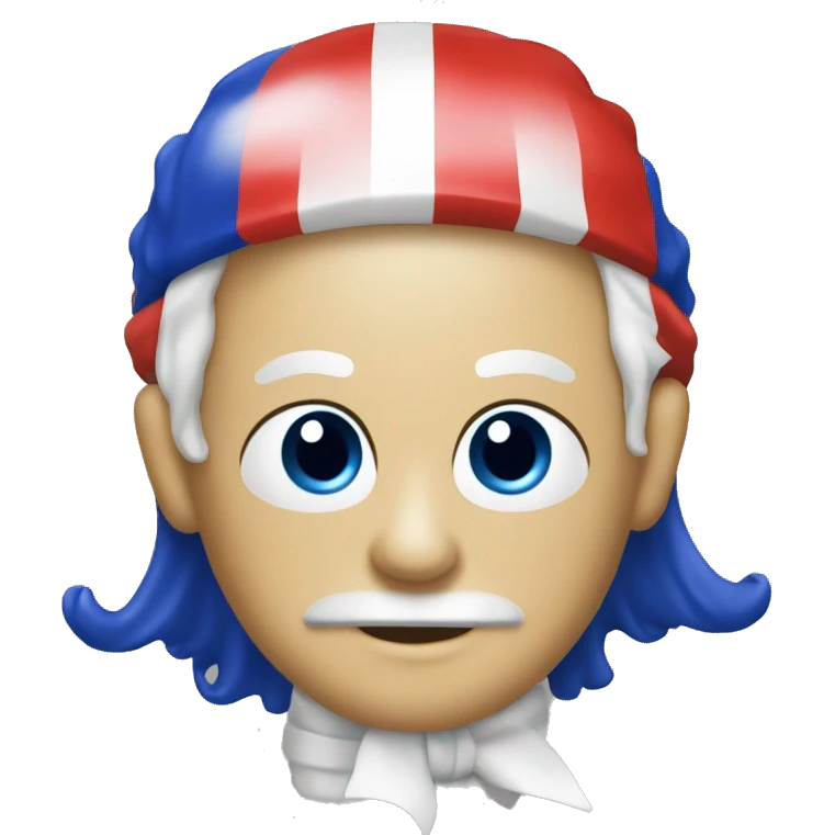 French phryge with a red, white and blue cockade emoji