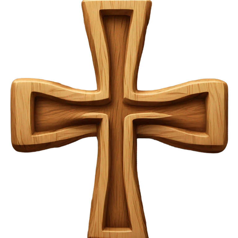 3D Wooden Cross emoji