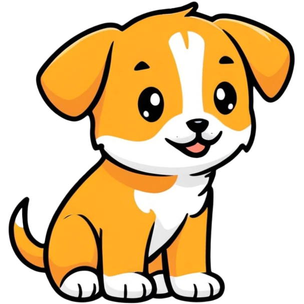 puppy showing its paws emoji