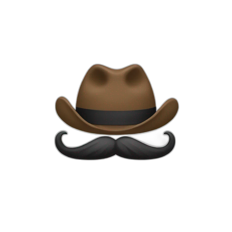 Un gars moustachue emoji