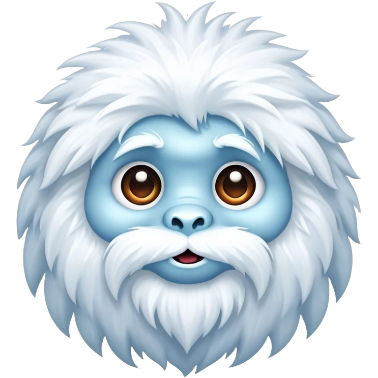Cute yeti emoji