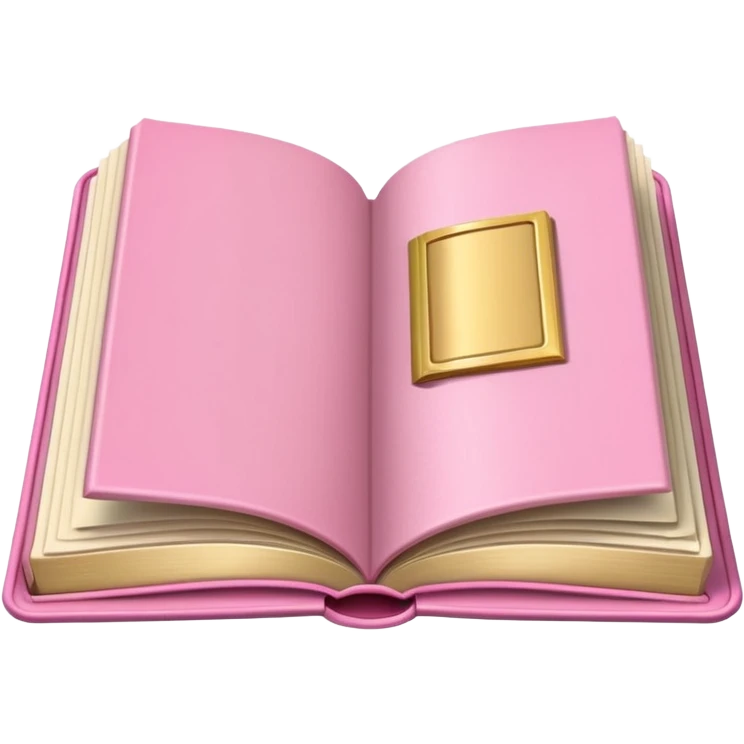 An open pink book, elegant
 emoji