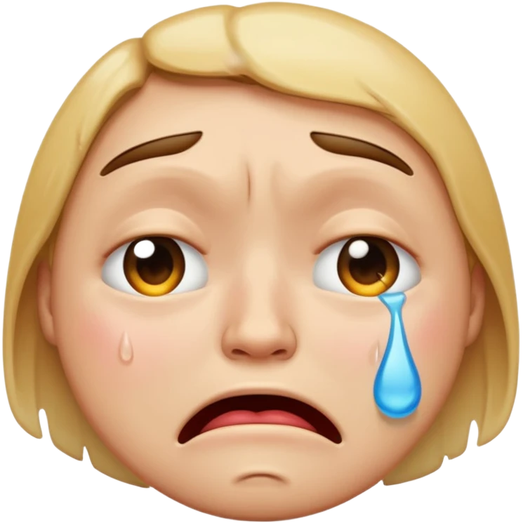crying face emoji, expressive and clear emoji