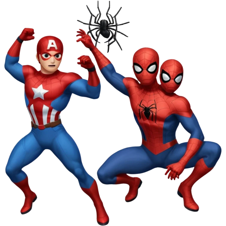 captain america spider man emoji
