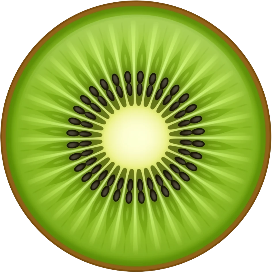 Sliced Kiwi emoji