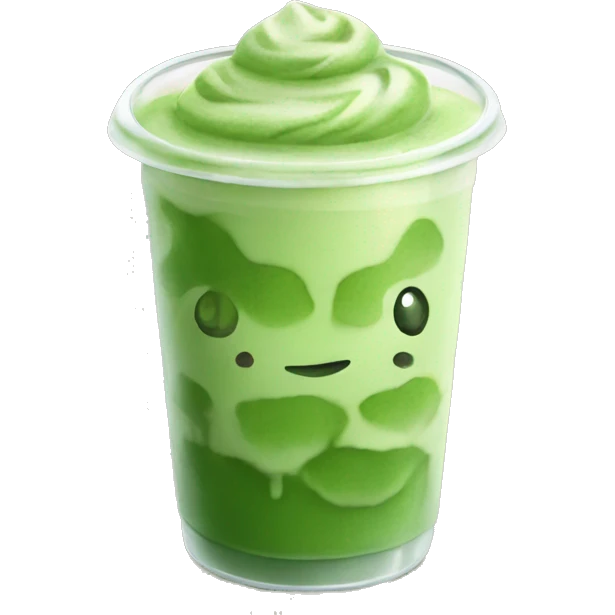 iced matcha latte emoji