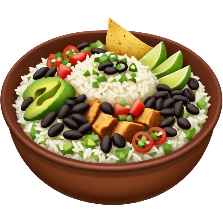 Chipotle bowl emoji