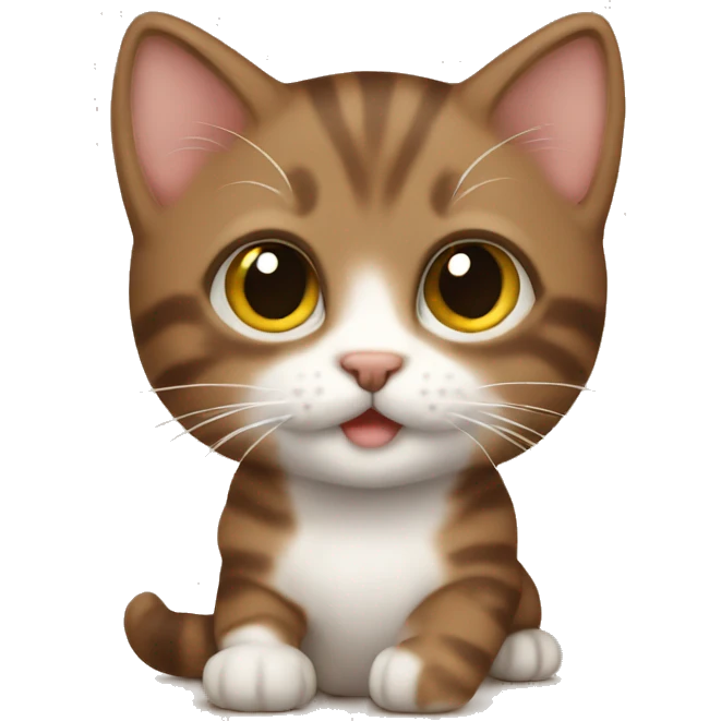 brown kitten emoji