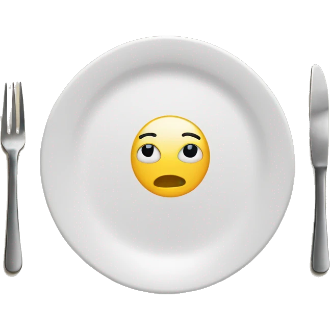 empty plate floating emoji