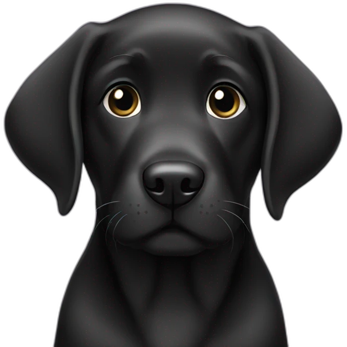 black labrador puppy emoji