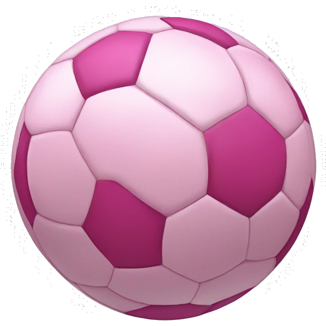 Pink soccer ball emoji