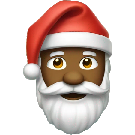 Tropical island Santa emoji