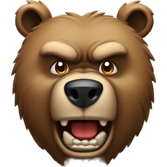 angry bear emoji