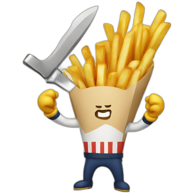 frenchfries-fighter emoji