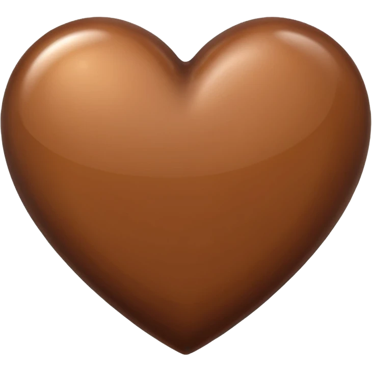 coração marrom emoji