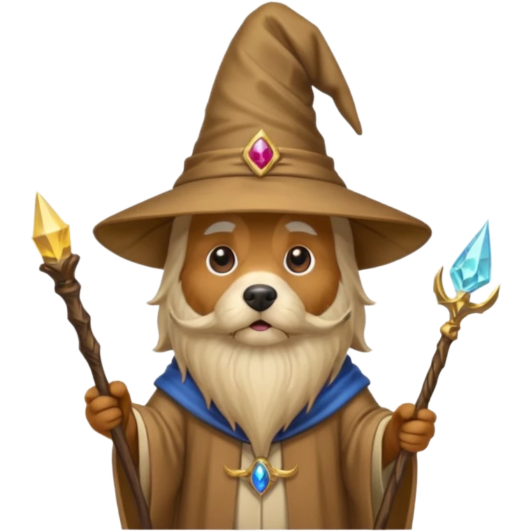 Dog wizard emoji