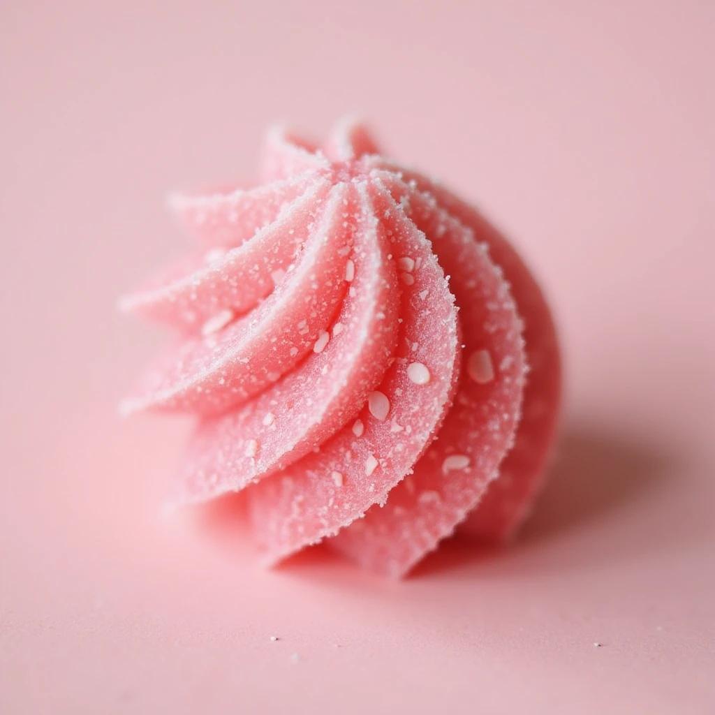 realistic pink sour candy, photorealistic style emoji