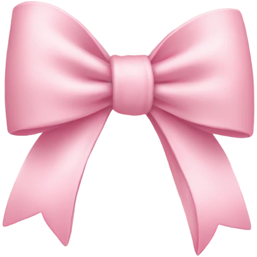 light pink bow on light pink bow emoji
