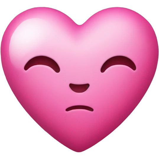 Emoji with pink heart  emoji