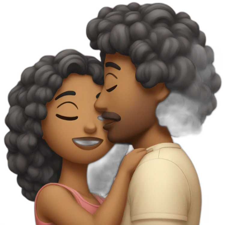 Femal couple kising emoji