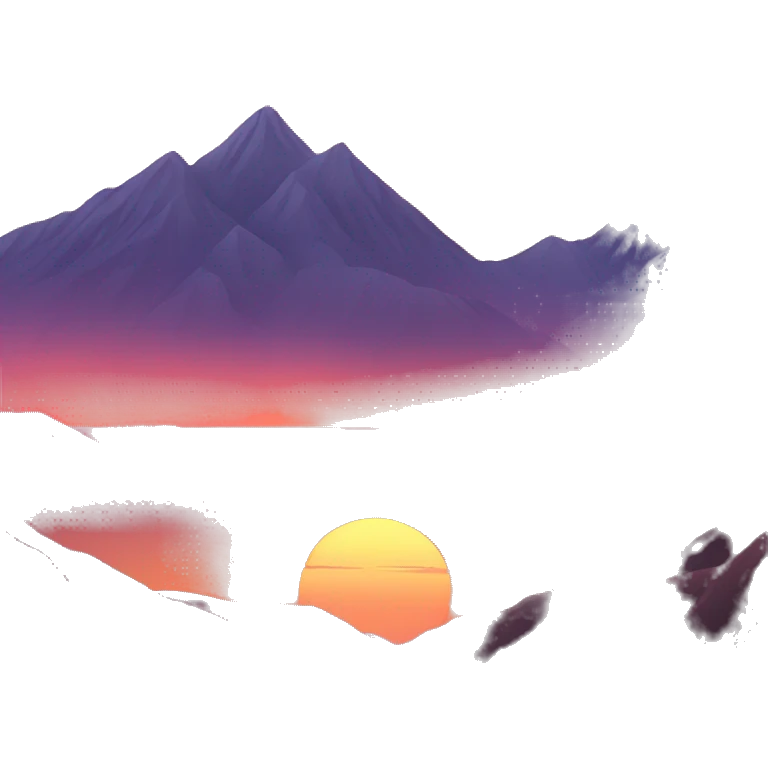 Sunset and mountains emoji