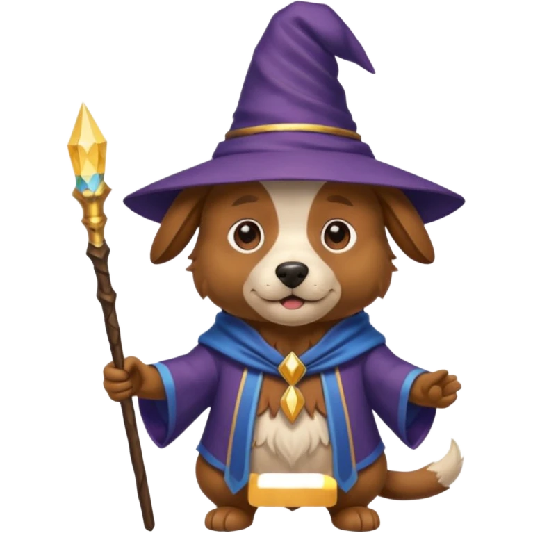 Dog wizard emoji