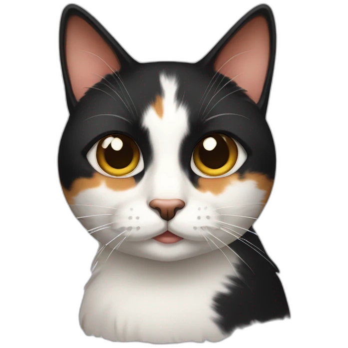 Calico cat with one eye emoji
